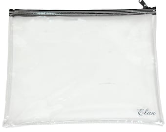 Moda Zippered Project Clear Bag w/ Zipper 14 x 14 Inches PB14 Elan