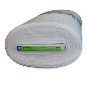 BTY Pellon 987F Fusible Fleece White 100% Polyester 1 Yard 36 x 45 Inch