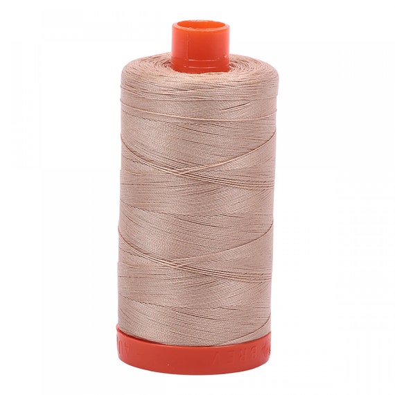 Beige Aurifil Cotton Thread Large Spool, 1422 Yards, MK50 2314