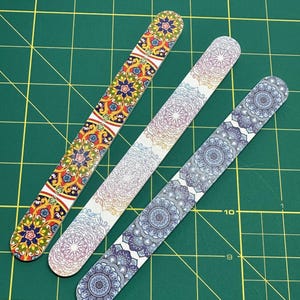Quilt Floral Motif Nail File Emery Board Nail File Size 7 x 13/16 x 9/64 Quilting Quantity 1