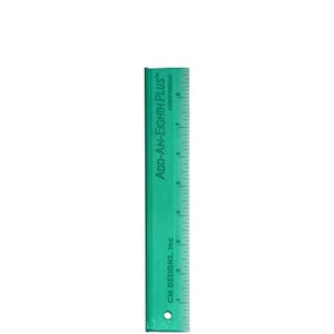 Add An-Eighth Ruler Plus 1in x 9in Add An-Eighth Ruler Plus 1in x 9in