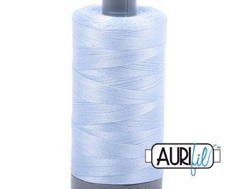 AURIFIL 2710 Light Robins Egg Blue Mako 28 Weight Wt 750m 820y Spool Quilt Cotton Quilting Thread