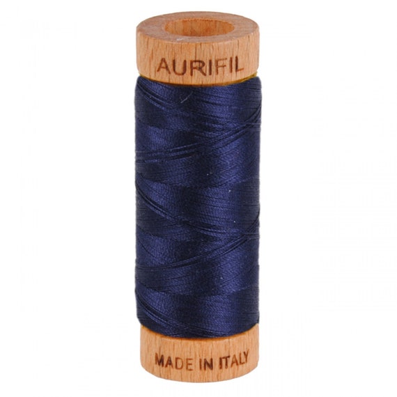 Aurifil 80 wt Cotton 2785 Very Dark Navy Aurifil 80 wt Cotton 2785 Very Dark Navy