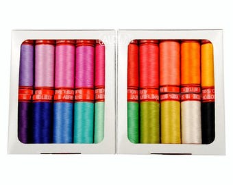 Aurifil Tula Sunrise Collection by Tula Pink 50 weight Set of 20
