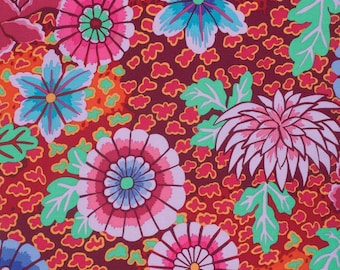 OOP Rowan Kaffe Fassett Dream Red Floral PRECUT Fat Quarter Remnant PWGP148