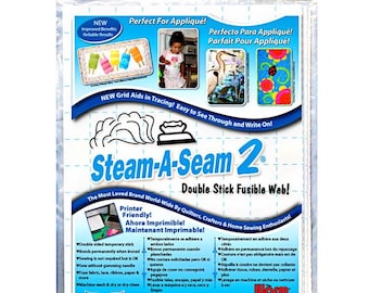 Warm Company Steam-A-Seam 2 Double Sided Fusible Web Five 9 x 12 Inch Sheets 5517