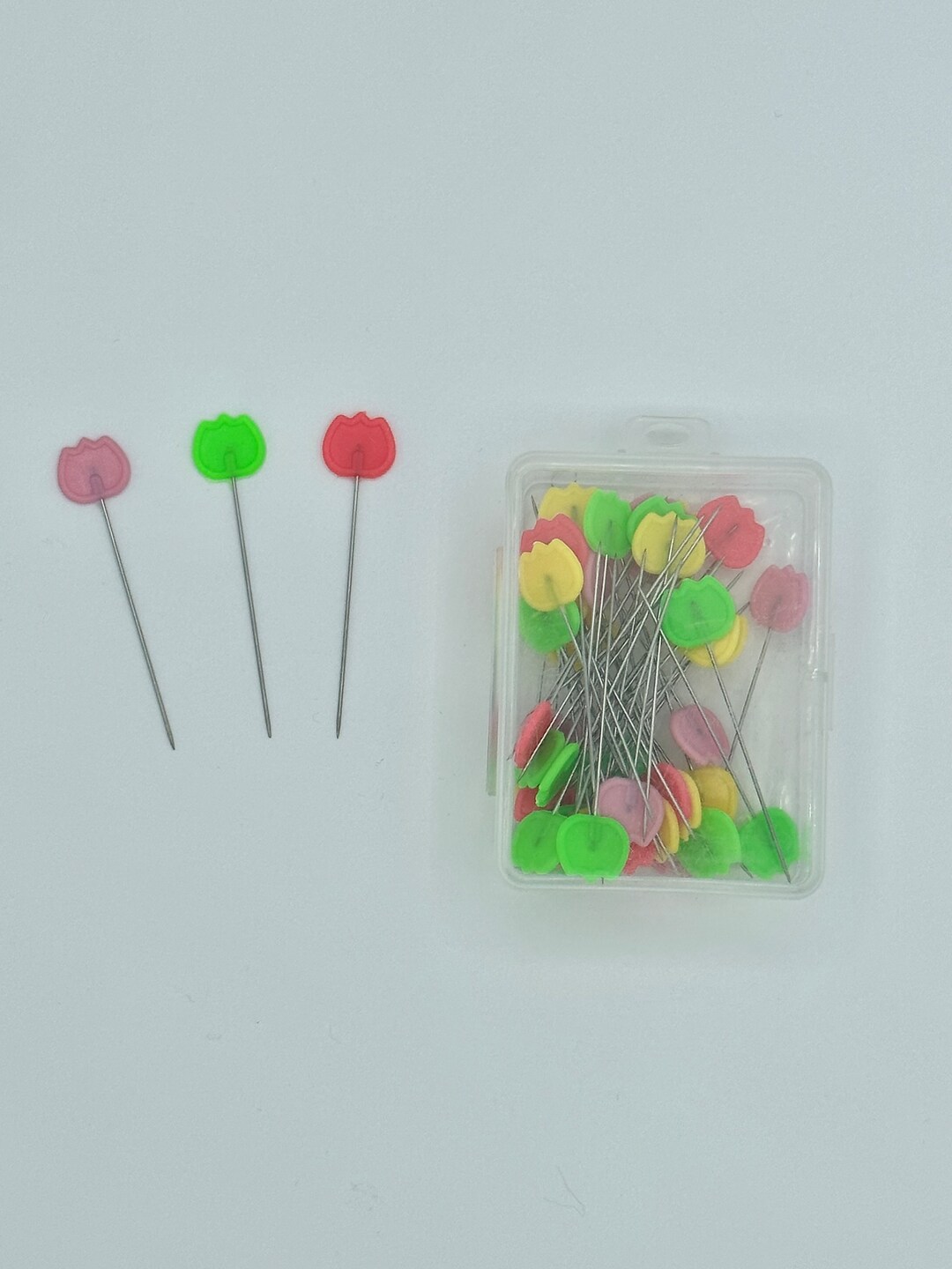 Tulip Flower Head Pins No Melt Technology Pins Boxed Sewing Quilting