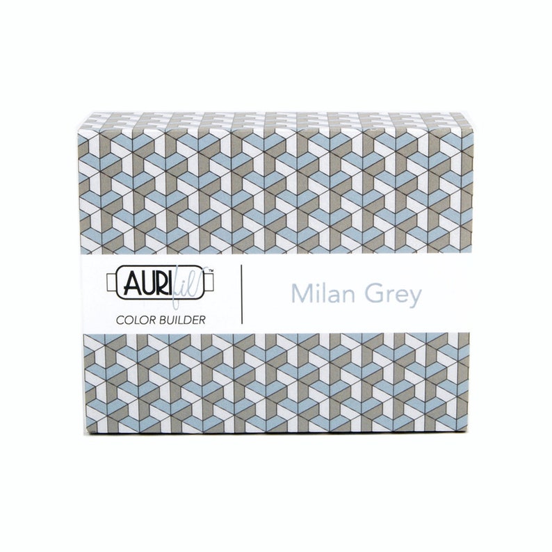 Aurifil MILAN Color Builder Mako Cotton 50 Weight Wt Large Spool Grey Gray Dove Quilting Thread Set of 3 2600 2610 5004 image 4