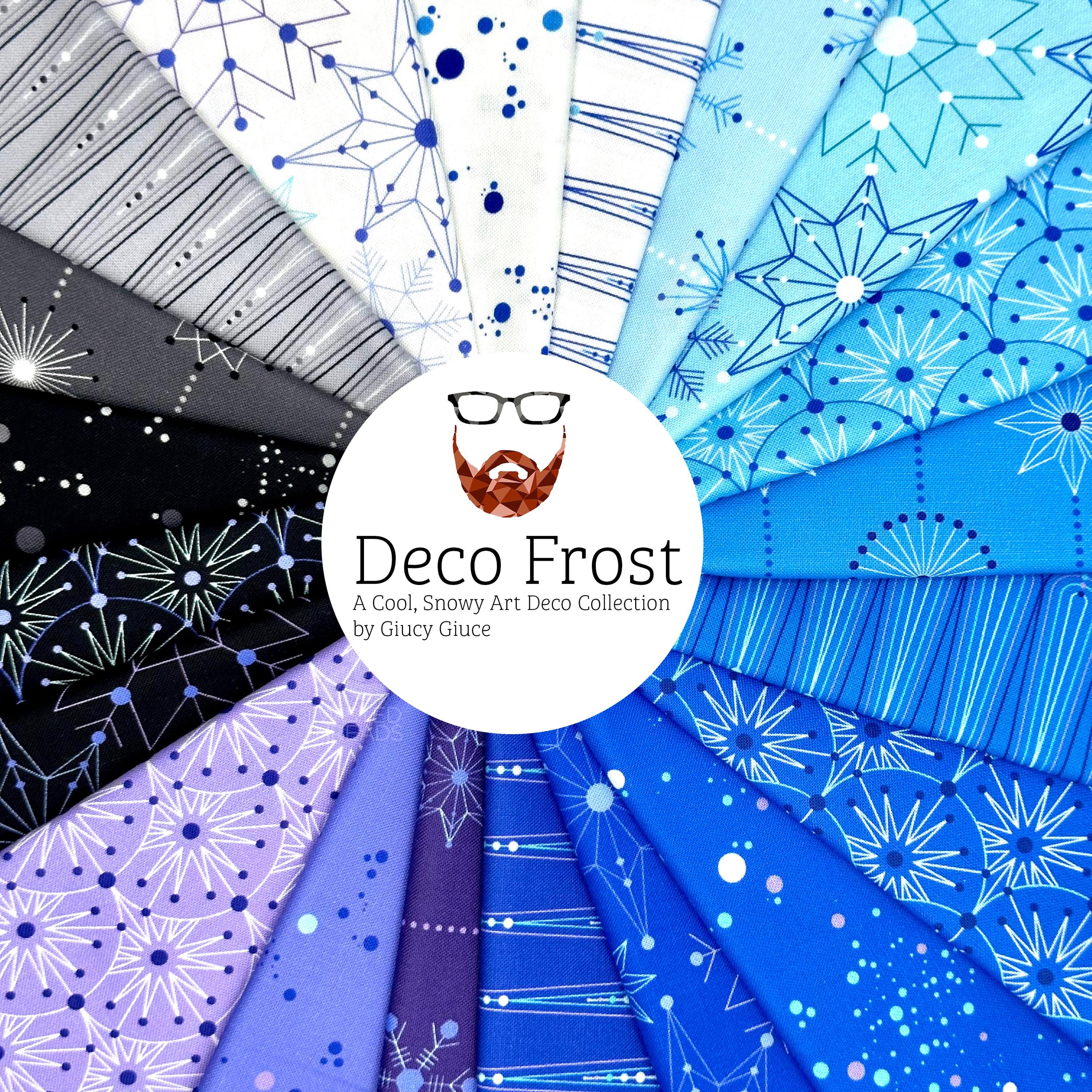 Deco Frost Crystalize Aurora - Giucy Giuce - PER QUARTER METRE Deco Frost Crystalize Aurora - Giucy Giuce - PER QUARTER METRE