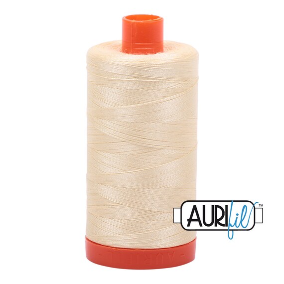 Aurifil Cotton Mako 2110 Light Lemon 50 wt Aurifil Cotton Mako 2110 Light Lemon 50 wt