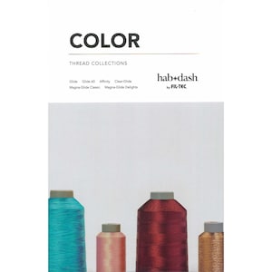 Glide Color Card Thread Wrapped Color Card Book Chart 370 Colors Quilt Quilting Hab Dash Fil-Tec FTC60077