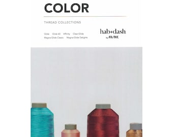 Glide Color Card Thread Wrapped Color Card Book Chart 370