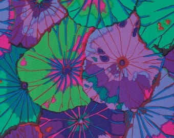 OOP Rowan Kaffe Fassett Lotus Leaf Purple Pink Cotton PRECUT Fat Quarter PWGP029