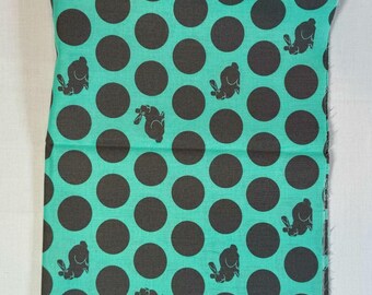 OOP FreeSpirit Tula Pink Fox Field Hoppy Dot Shade Green Cotton Fabric Fat Quarter PWTP049