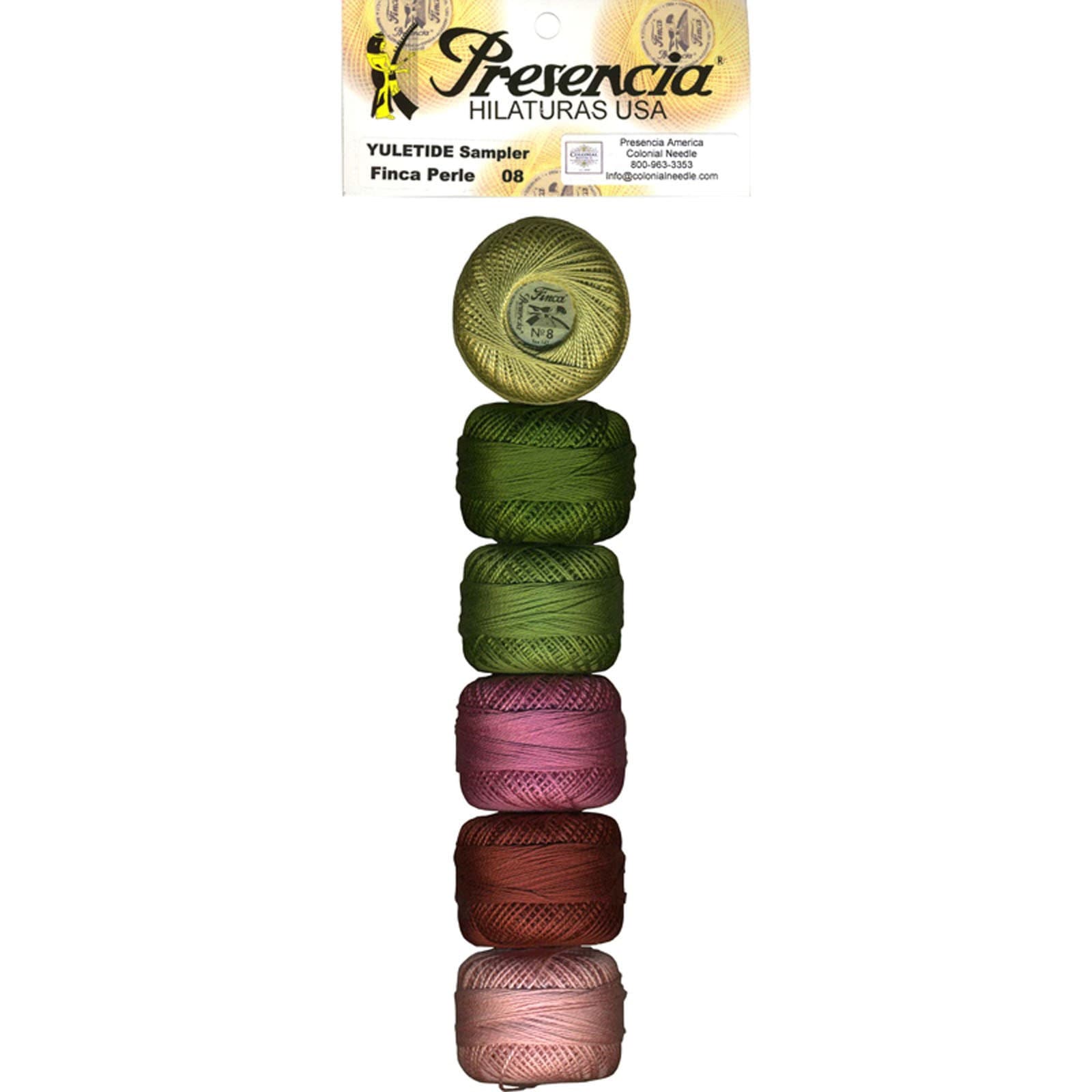 Presencia Finca Perle Cotton Size #8 Thread Sampler Pack for Sashiko,  Embroidery, and Quilting (Antique Sashiko) 