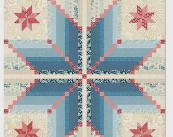 Laundry Basket Quilts LBQ Virginia Star MINI Printed Quilt Pattern 28.25 x 28.25