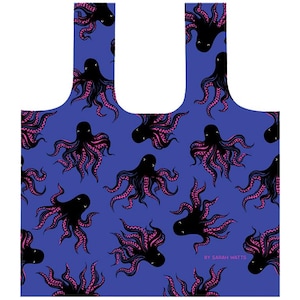 Meori Ruby Star Society RSS Pocket Shopper Mystery Food Octopus Grocery Shopping Bag Tote