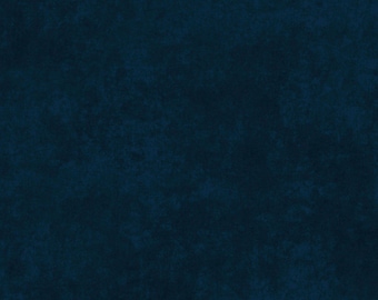 1/2 YARD Shadow Play Solid Navy Blue Cotton Maywood Flannel Fabric 513-NYJ