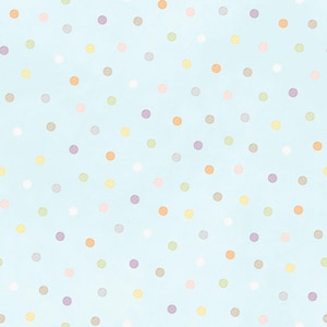 BTY Maywood Little Chicks Woolies Light Yellow Polka Dot Toss Baby Cotton Flannel Fabric 1 Yard 10565-Q