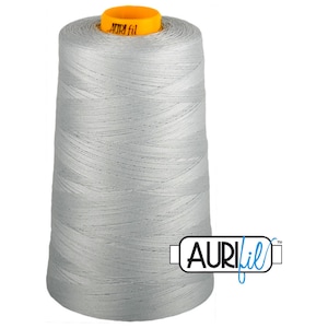 AURIFIL FORTY3 Cone 2600 Dove Grey Gray Egyptian Mako Cotton 40 40/3 Weight Wt Triple Ply 3000 Meters 3280 Yards Quilt Quilting Thread
