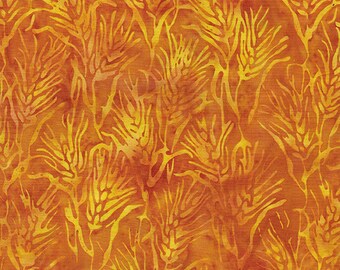 BTY Island Batik IB 122021220 Golden Orange Yellow Nasturtium Batik Cotton Fabric 1 Yard