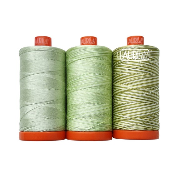 Aurifil Cotton Mako Thread 50wt 1300m Green