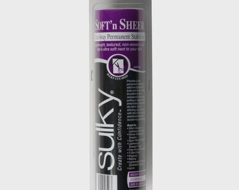 Sulky Soft n Sheer Lightweight Cut Away Permanent Stabilizer 12 Inch x 11 Yard Roll 235-12