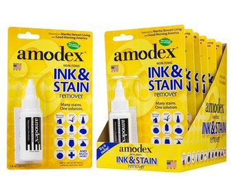 Amodex Fabric Stain Remover Ink and Stain Remover 1 Ounce BP101DB