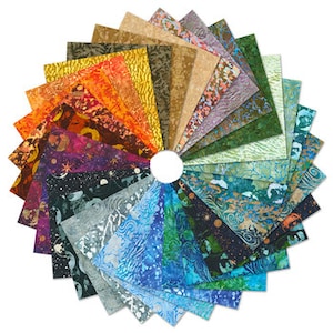 Orbital Sunrise Batik by Karen Nyberg Complete Collection Layer Cake 10 Square 42 Piece Fabric TEN-1269-42