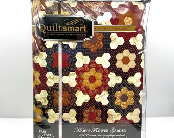 Quiltsmart Mary's Flower Garden Pattern with Printed Interfacing