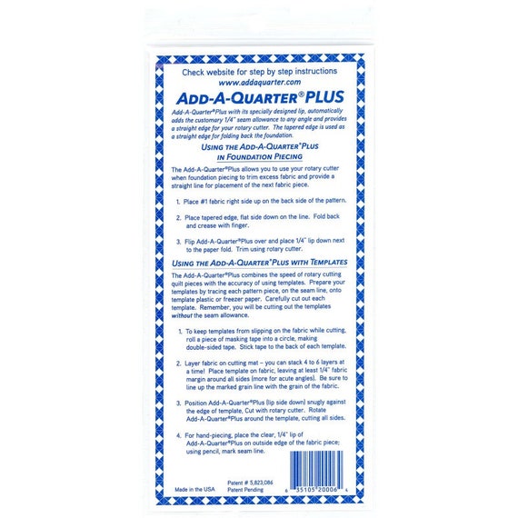 Add-A-Quarter PLUS 6 In.