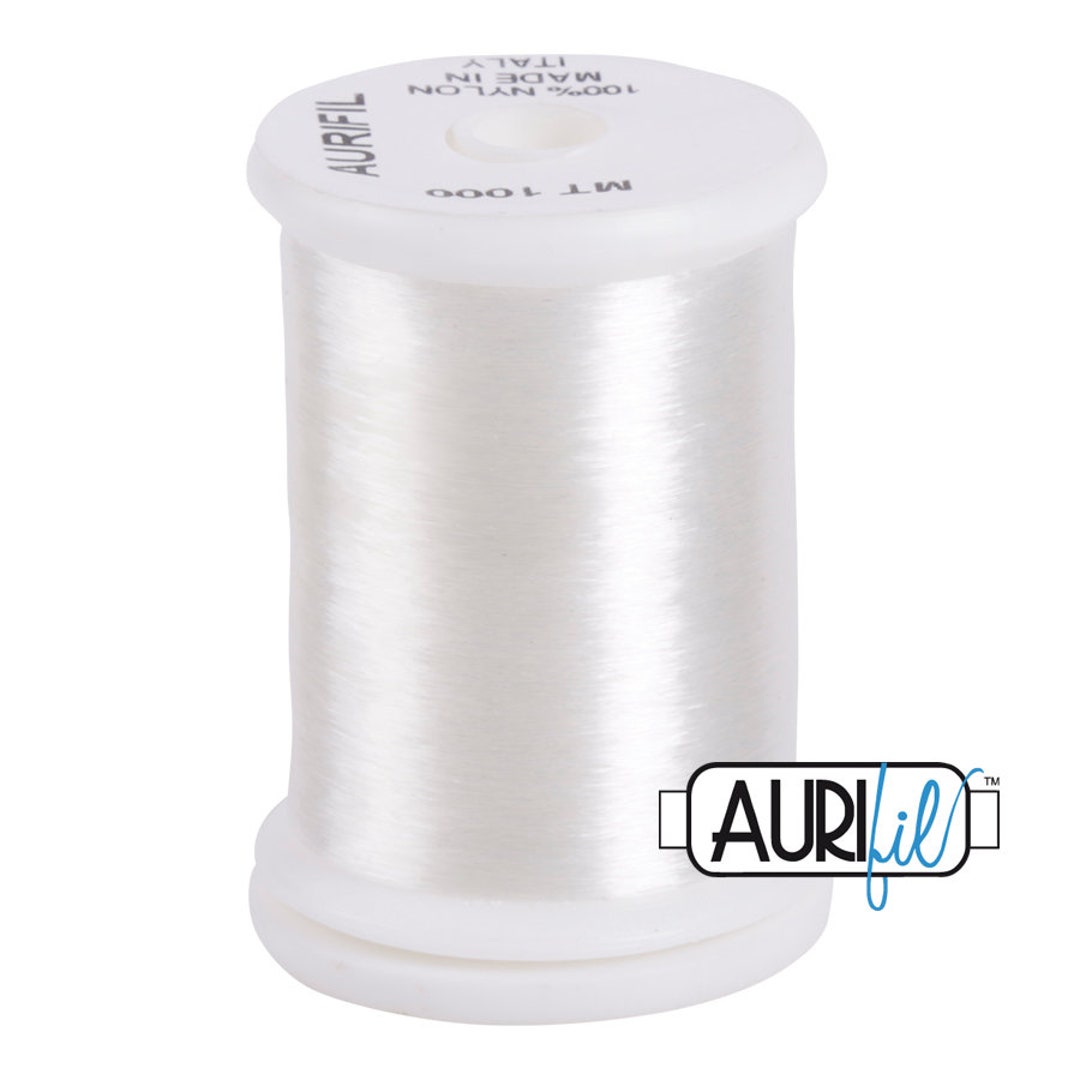 AURIFIL Monofilament Nylon Spool 1000 Meters 1094 Yards Clear Invisible