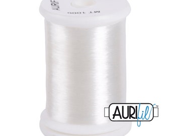 AURIFIL Monofilament Nylon Spool 1000 Meters 1094 Yards Clear Invisible Applique Quilt Quilting Thread