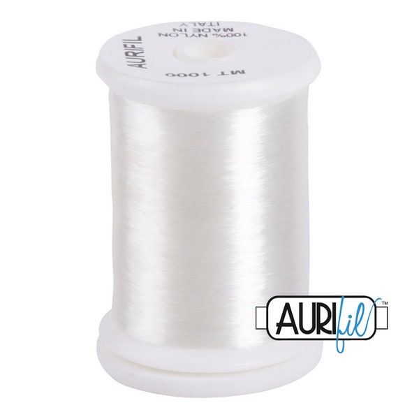 AURIFIL Monofilament Nylon Spool 1000 Meters 1094 Yards Clear Invisible Applique Quilt Quilting Thread