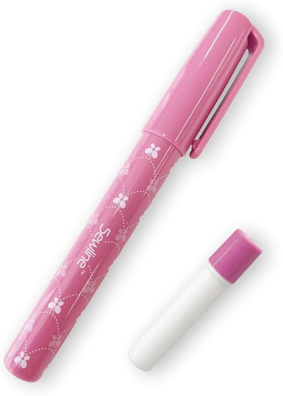 Sewline Glue Pen Blue Basting EPP English Paper Piecing Baste Water Soluble Acid Free Archival Fabric Glue + 1 Refill FAB50012