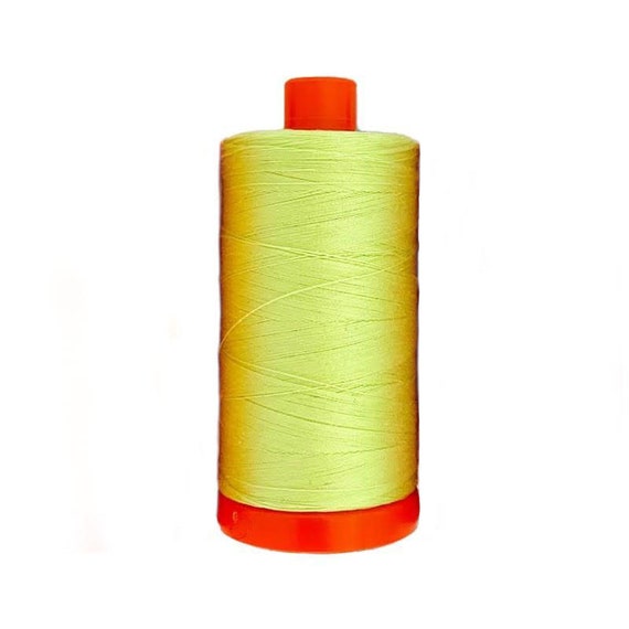 NEW COLOR Aurifil 7001 Tula Neon Green MAKO 50 Weight Wt 1300m 1422y Spool  Quilt Cotton Quilting Thread