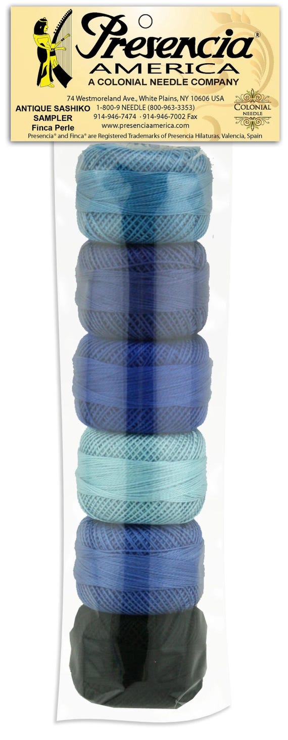 6x Peal Cotton Size 8 Thead Sample 10g Pack Sashiko Basic