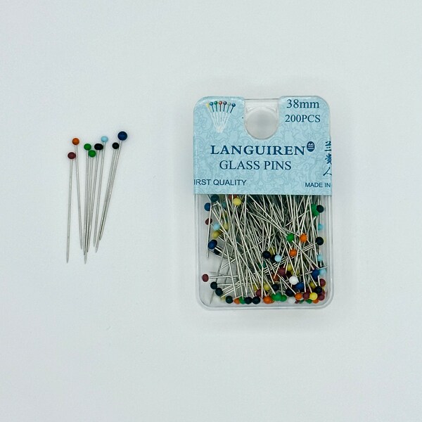 Glass Head Quilting Pins Etsy