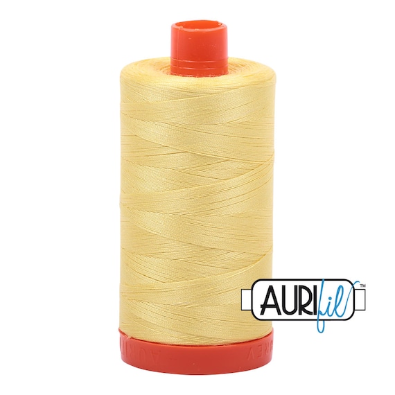 Aurifil 50 wt Cotton 2115 Lemon Aurifil 50 wt Cotton 2115 Lemon