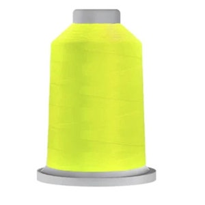 May include: A spool of bright yellow thread for sewing or embroidery.