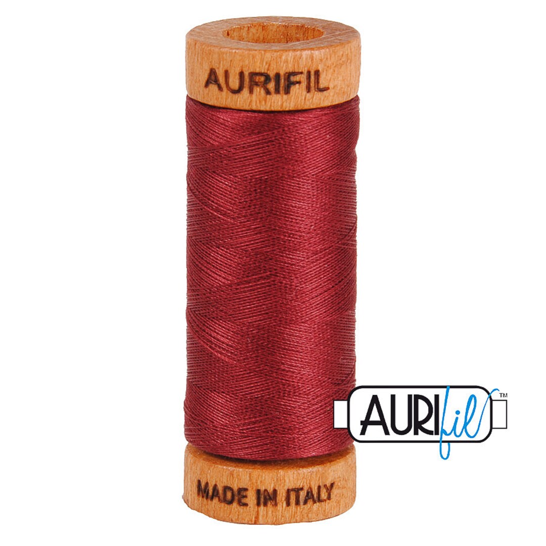 AURIFIL 2460 Dark Carmine Crimson Red 80 Weight Wt 274 Meters 300 Yards ...