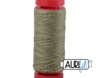 Aurifil LANA WOOL 8955 Pea Green 12 Weight Wt 50 Meters 54 Yards Spool Quilt Wool Quilting Thread