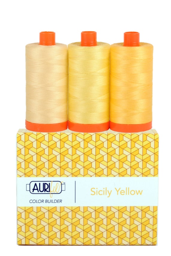 Aurifil 50 wt Cotton 2115 Lemon Aurifil 50 wt Cotton 2115 Lemon