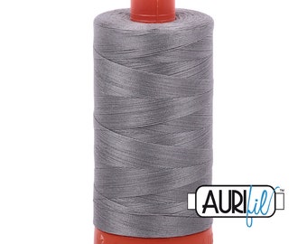 AURIFIL 2625 Arctic Ice MAKO 50 Weight Wt 1300m 1422y Spool Dark Grey Gray Charcoal Quilt Cotton Quilting Thread