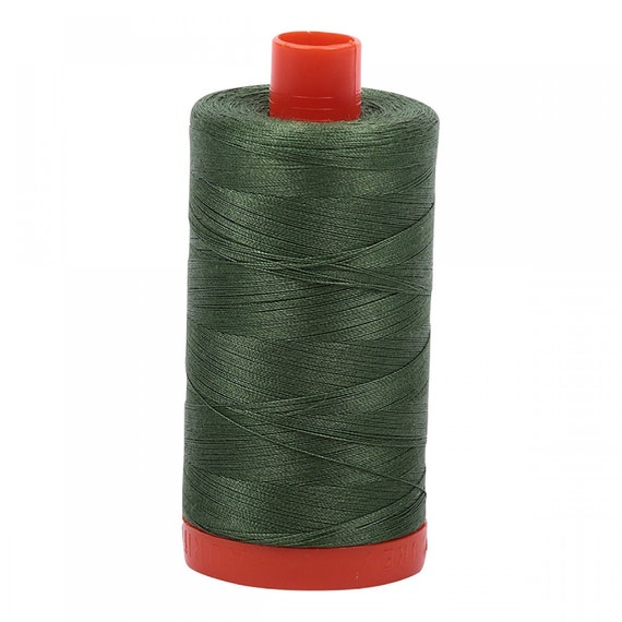 Aurifil Cotton Mako 2890 Very Dark Green 50wt Aurifil Cotton Mako 2890 Very Dark Green 50wt