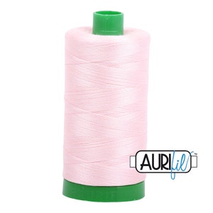 AURIFIL 2410 Pale Pink MAKO 40 Weight Wt 1000m 1094y Quilt Cotton Quilting Thread