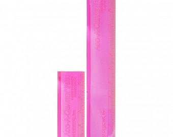 Add a Quarter Inch Plus Combo Pink 6 and 12 Inch FPP Foundation Paper Piecing Ruler Quilting Ruler COMBOPLUS-Pink