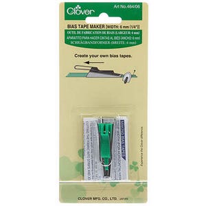 Clover Bias Tape Maker .25 Inch Non-Fusible CLO464/06