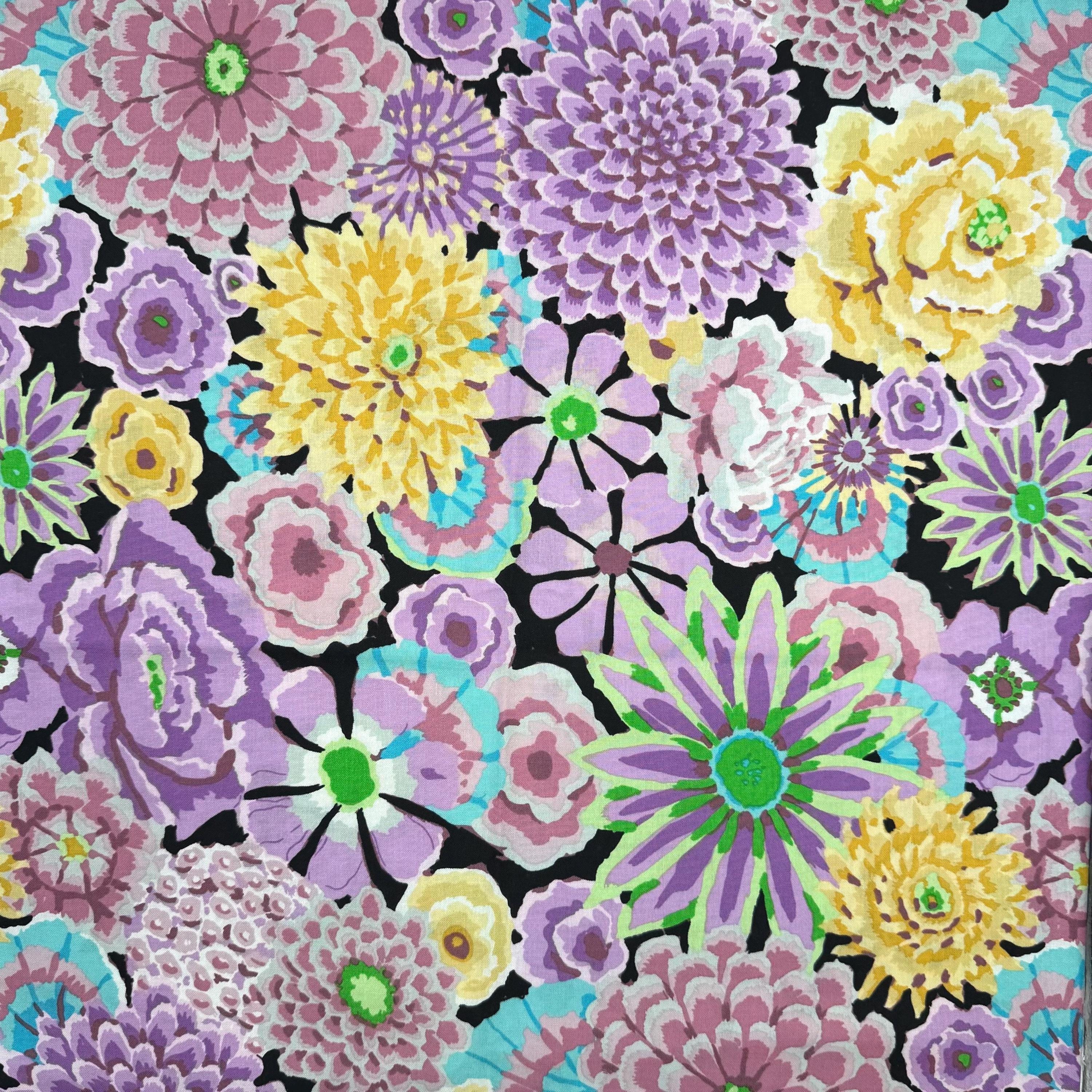 OOP Freespirit Kaffe Fassett Collective Enchanted Black Floral