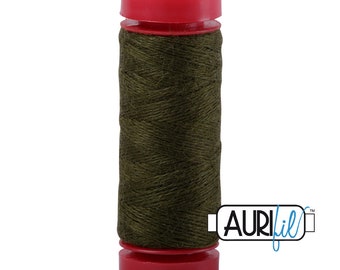 Aurifil LANA WOOL 8951 Moss Green 12 Weight Wt 50 Meters 54 Yards Spool Quilt Wool Quilting Thread